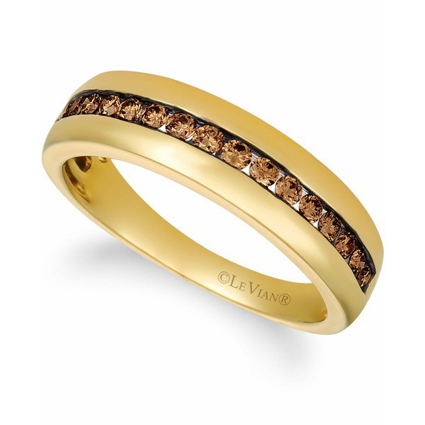 ルヴァン レディース リング アクセサリー His By Chocolate Diamonds® (1/2 ct. t.w.) Band in 14k Gold No Color