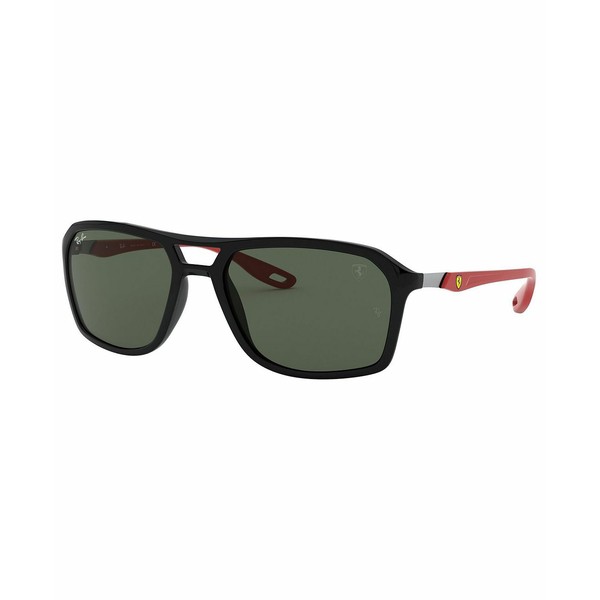 レイバン メンズ サングラス・アイウェア アクセサリー Sunglasses, RB4329M 57 BLACK/DARK GREEN