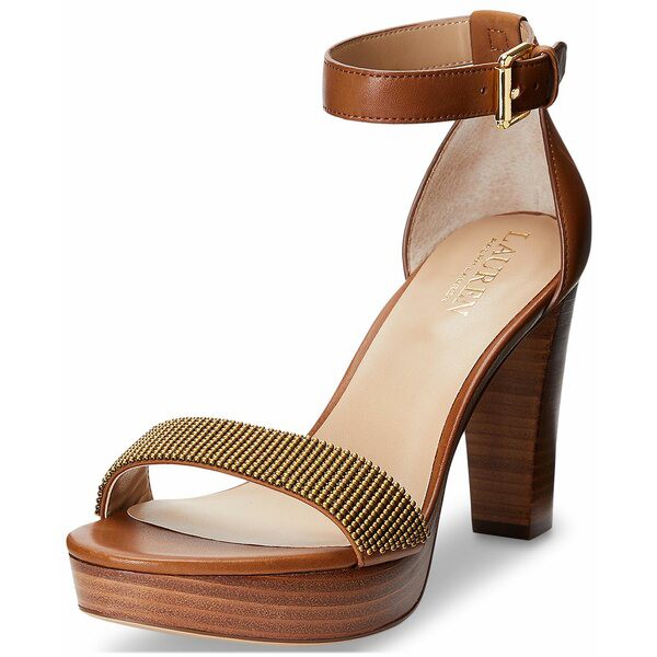 ラルフローレン レディース サンダル シューズ Lauren by Ralph Lauren Women's Sylvia Dress Sandals Bronze, Deep Saddle Tan