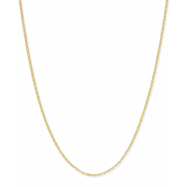 イタリアン ゴールド レディース ネックレス・チョーカー・ペンダントトップ アクセサリー Mirror Cable Link 18" Chain Necklace in 14k