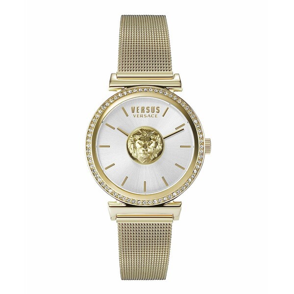 ヴェルサス ヴェルサーチ レディース 腕時計 アクセサリー Versus by Versace Women's Brick Lane Gold-tone Stainless Steel Bracelet W