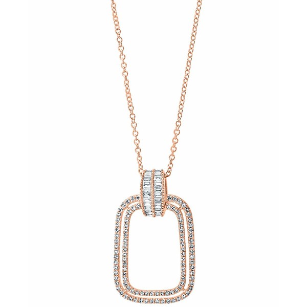 エフィー コレクション レディース ネックレス・チョーカー・ペンダントトップ アクセサリー EFFY® Diamond Open 18" Pendant Neckla