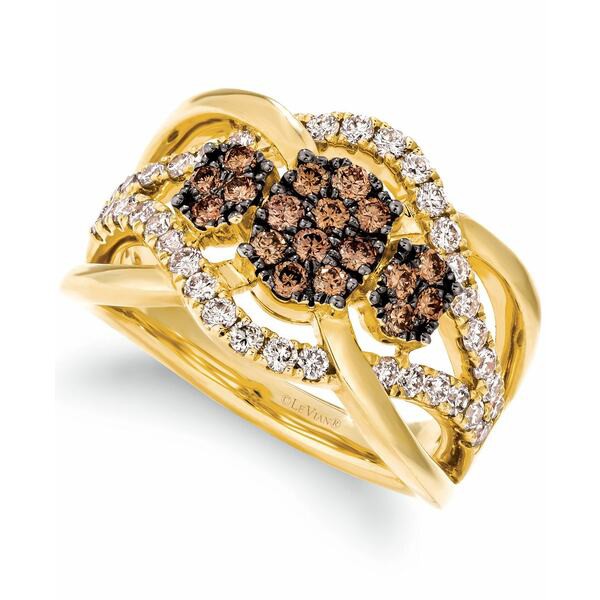 ルヴァン レディース リング アクセサリー Chocolate Diamond (1-1/20 ct. t.w.) & Nude Diamond (5/8 ct. t.w.) Openwork Ring in 14k G