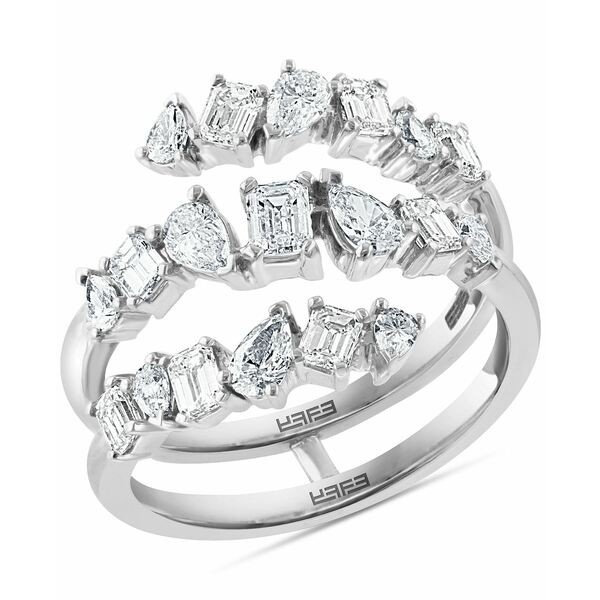 エフィー コレクション レディース リング アクセサリー EFFY® Diamond Pear- & Emerald-Cut Coil Statement Ring (1-1/2 ct. t.w.)