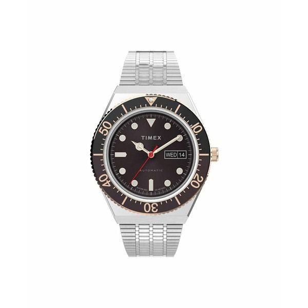 タイメックス メンズ 腕時計 アクセサリー Men's M79 Automatic Silver-Tone Stainless Steel Bracelet Watch 40 mm Stainless Steel