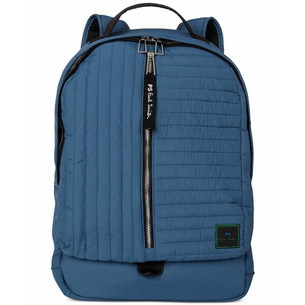 ポールスミス メンズ バックパック・リュックサック バッグ Men's Quilted Nylon Backpack Light Blue