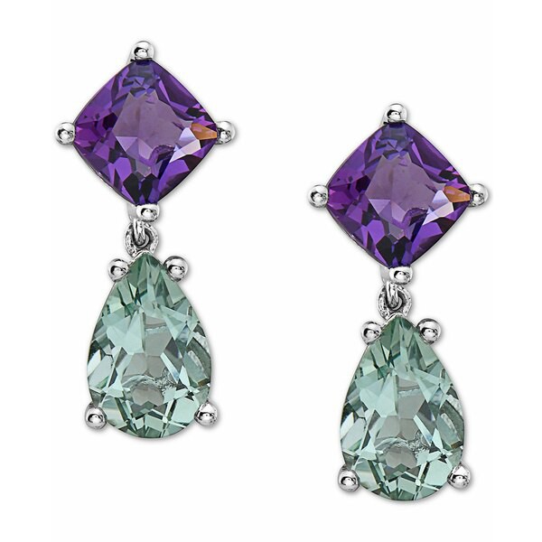 エフィー コレクション レディース ピアス＆イヤリング アクセサリー EFFY® Amethyst (5-5/8 ct. t.w.) & Green Quartz (6-5/8 ct. t