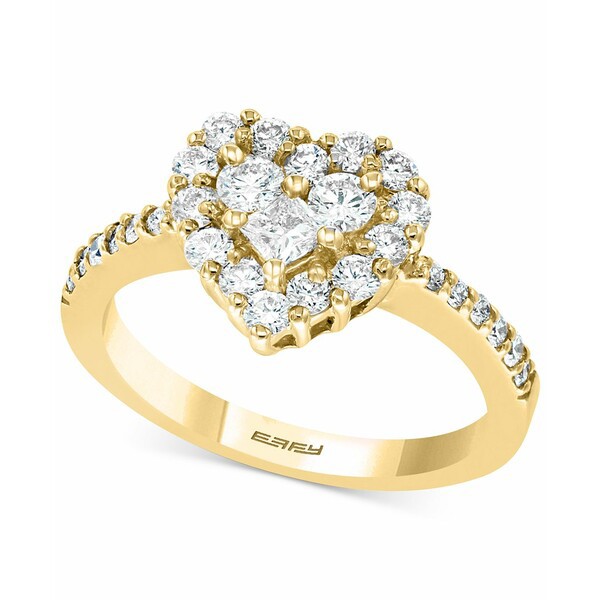 エフィー コレクション レディース リング アクセサリー Classique by EFFY® Diamond Heart Ring (9/10 ct. t.w.) in in 14k White,