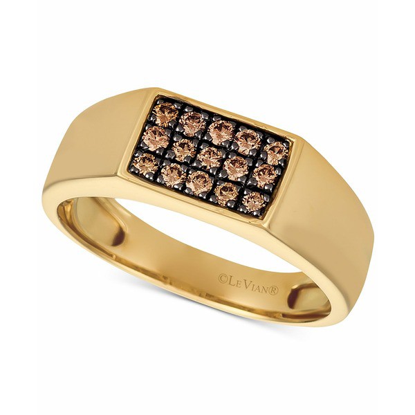 ルヴァン メンズ リング アクセサリー Gents Mens Diamond Ring (3/8 ct. t.w.) in 14k Gold Yellow Gold