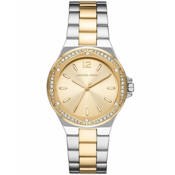 マイケルコース レディース 腕時計 アクセサリー Women's Lennox Two-Tone Stainless Steel Bracelet Watch, 37mm Two-Tone