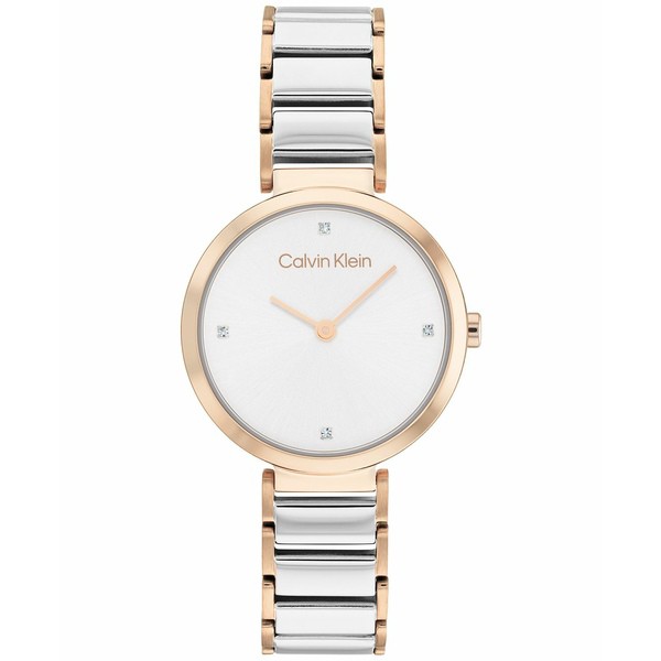 カルバンクライン レディース 腕時計 アクセサリー Two-Tone Stainless Steel Bracelet Watch 28mm Two Tone