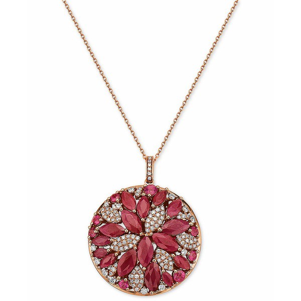 エフィー コレクション レディース ネックレス・チョーカー・ペンダントトップ アクセサリー EFFY® Ruby (5-5/8 ct. t.w.) & Diamond