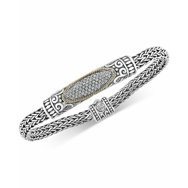 エフィー コレクション レディース ブレスレット・バングル・アンクレット アクセサリー EFFY® Diamond Cluster Woven Link Bracelet