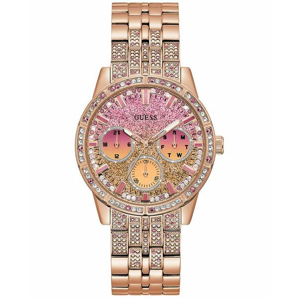 ゲス レディース 腕時計 アクセサリー Women's Glitz Rose Gold-Tone Stainless Steel Bracelet Watch 40mm Rose Gold-tone