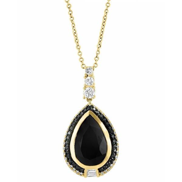 エフィー コレクション レディース ネックレス・チョーカー・ペンダントトップ アクセサリー EFFY® Onyx & Diamond (5/8 ct .t.w.) 1