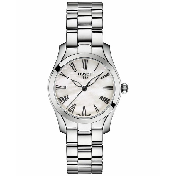 ティソット レディース 腕時計 アクセサリー Women's Swiss T-Wave II Premium Stainless Steel Bracelet Watch 30mm Silver