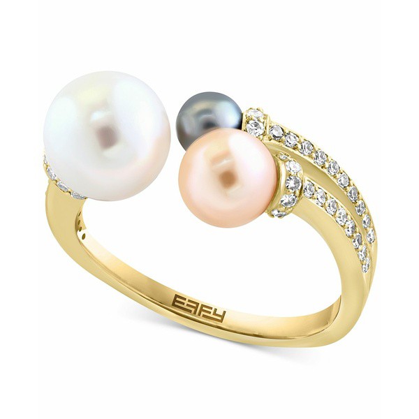 エフィー コレクション レディース リング アクセサリー EFFY® Multicolor Cultured Freshwater Pearl (4-8mm) & Diamond (1/4 ct. t