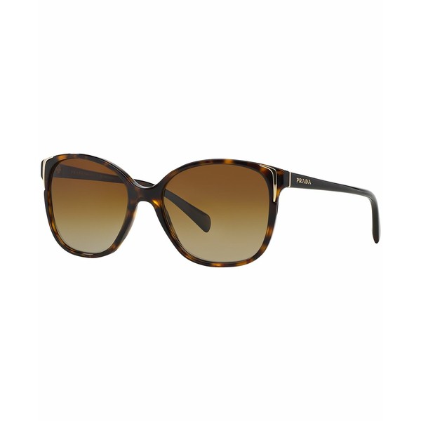 プラダ メンズ サングラス・アイウェア アクセサリー Polarized Sunglasses, PR 01OS Brown/Brown