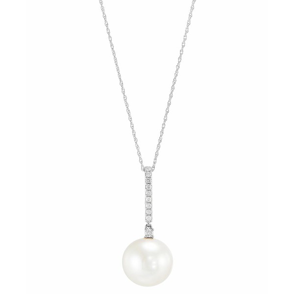 ホノラ レディース ネックレス・チョーカー・ペンダントトップ アクセサリー White Cultured Ming Pearl (12mm) and Diamond (1/7 ct. t.