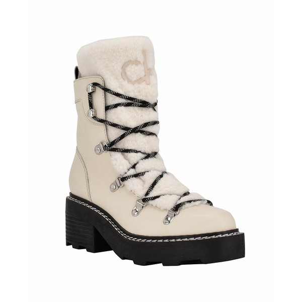 カルバンクライン レディース ブーツ＆レインブーツ シューズ Women's Alaina Heeled Lace Up Cozy Lug Sole Winter Cold Weather Boots