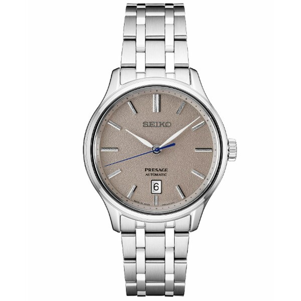 セイコー メンズ 腕時計 アクセサリー Men's Automatic Presage Stainless Steel Bracelet Watch 42mm Gray