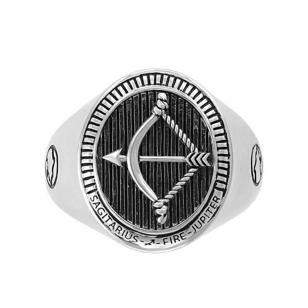 エフィー コレクション メンズ リング アクセサリー EFFY® Men's Zodiac Ring in Sterling Silver Sagitarius