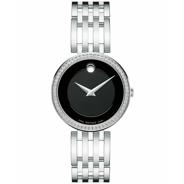 モバド レディース 腕時計 アクセサリー Women's Swiss Esperanza Diamond (1/4 ct. t.w.) Stainless Steel Bracelet Watch 28mm 0607052