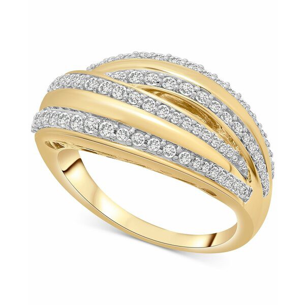 ラップド イン ラブ レディース リング アクセサリー Diamond Swirl Statement Ring (1/2 ct. t.w.) in 14k Gold, Created for Macy's Ye