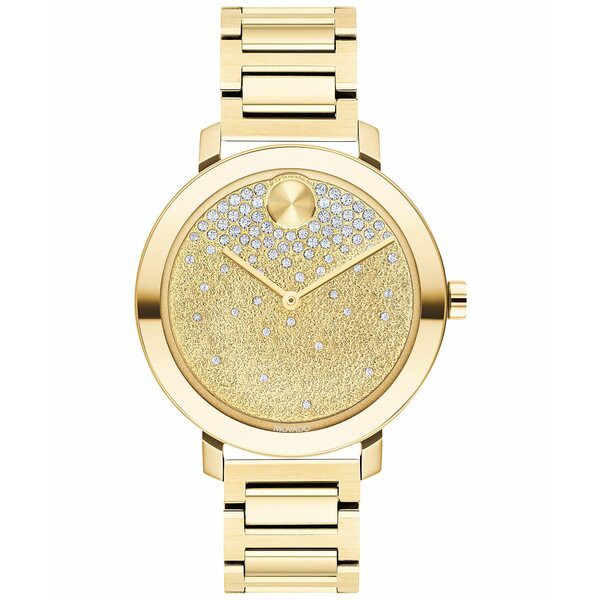 モバド レディース 腕時計 アクセサリー Women's Swiss Bold Evolution Gold-Tone Stainless Steel Bracelet Watch 34mm Gold