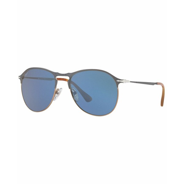 ペルソル メンズ サングラス・アイウェア アクセサリー Sunglasses, PO7649S 56 BLACK/LIGHT BLUE