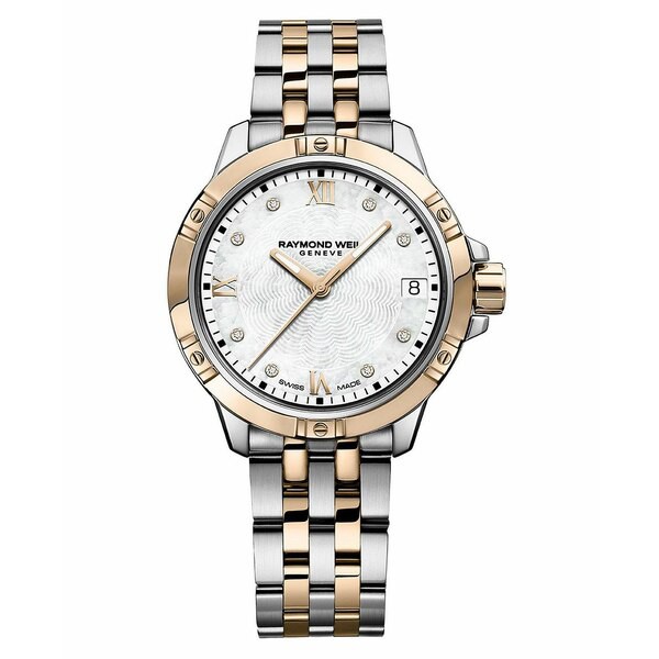 レイモンドウェイル レディース 腕時計 アクセサリー Women's Tango Swiss Diamond-Accent Two-Tone Bracelet Watch 30mm 5960-SP5-00995