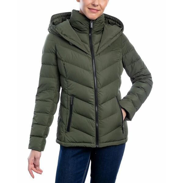 マイケルコース レディース ジャケット＆ブルゾン アウター Women's Hooded Down Puffer Coat, Created for Macy's Ivy