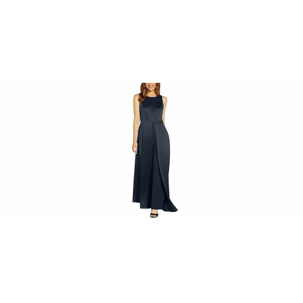 アドリアナ パペル レディース カジュアルパンツ ボトムス Crepe Overlay Jumpsuit Dark Navy