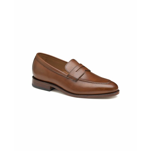 ジョンストンアンドマーフィー メンズ スリッポン・ローファー シューズ Men's Melton Penny Loafer Shoes Tan