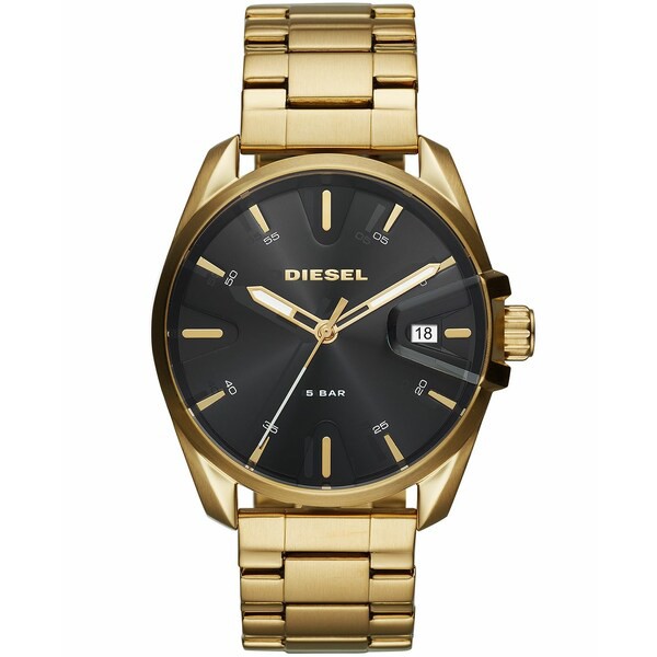 ディーゼル メンズ 腕時計 アクセサリー Men's MS9 Gold-Tone Stainless Steel Bracelet Watch 44mm No Color