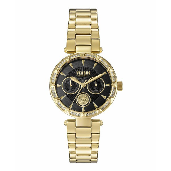 ヴェルサス ヴェルサーチ レディース 腕時計 アクセサリー Versus by Versace Women's Sertie Gold-tone Stainless Steel Bracelet Watch