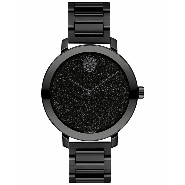 モバド レディース 腕時計 アクセサリー Women's Swiss Bold Evolution Black Ion-Plated Steel Bracelet Watch 34mm Black