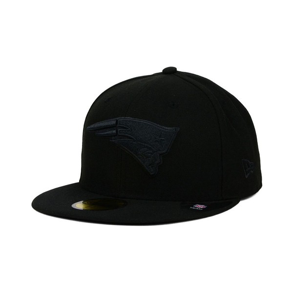 おしゃれ ニューエラ メンズ 帽子 アクセサリー New England Patriots Black On Black 59fifty Fitted Cap Black 目玉商品 Ultragreencoffee1 Com