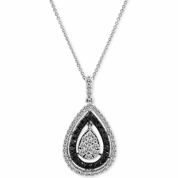 ルヴァン レディース ネックレス・チョーカー・ペンダントトップ アクセサリー Exotics® Diamond Teardrop Cluster 18" Pendant Neck