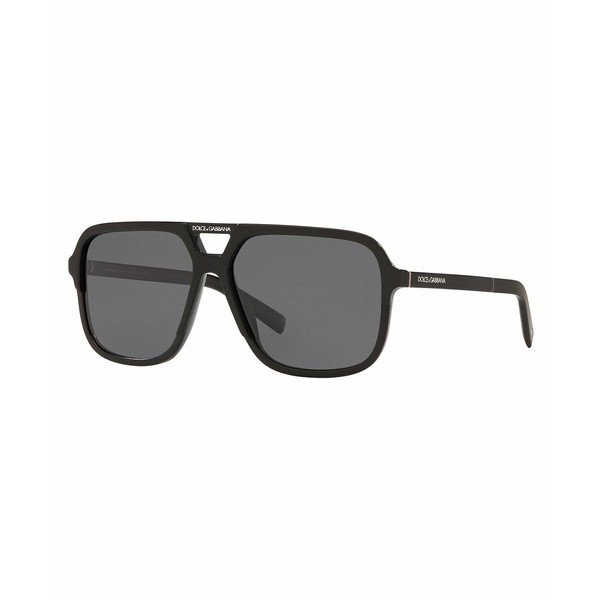 ドルチェ＆ガッバーナ メンズ サングラス・アイウェア アクセサリー Men's Polarized Sunglasses, DG4354 BLACK/POLAR GREY