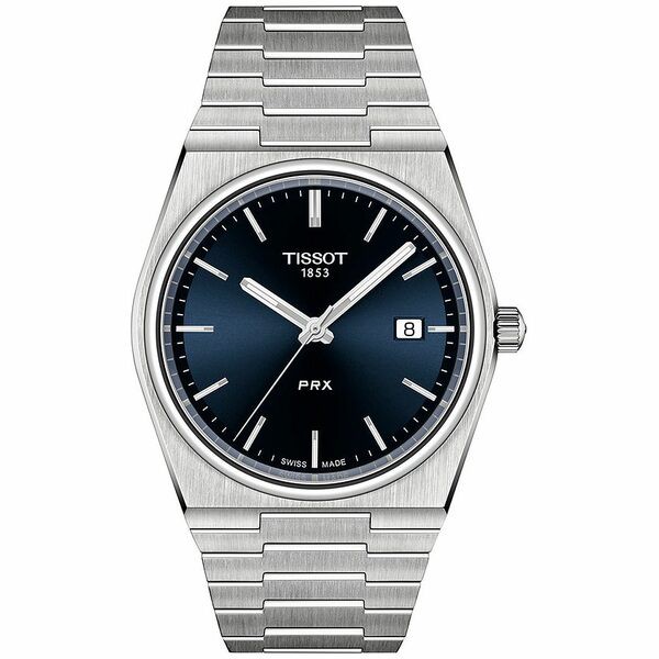 ティソット メンズ 腕時計 アクセサリー Men's Swiss PRX Stainless Steel Bracelet Watch 40mm Blue