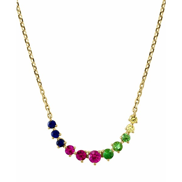 エフィー コレクション レディース ネックレス・チョーカー・ペンダントトップ アクセサリー EFFY® Multi-Gemstone Curved Bar 18" C