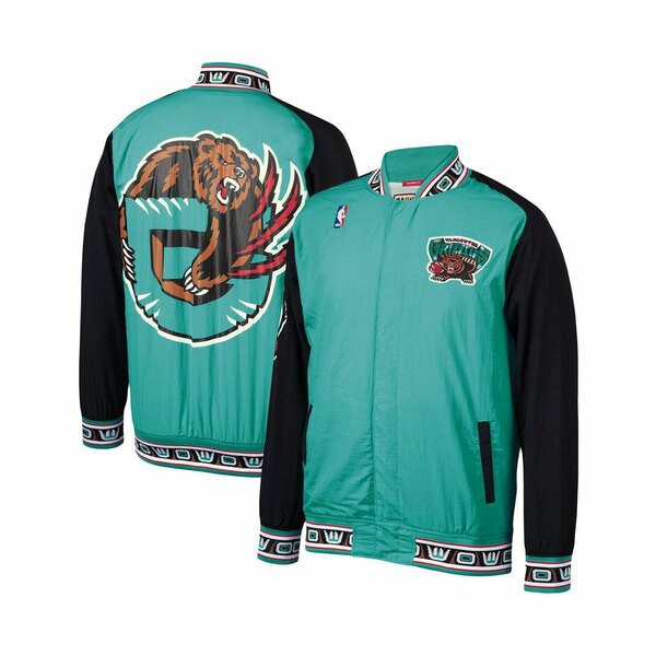 ミッチェル&ネス メンズ ジャケット＆ブルゾン アウター Men's Turquoise Vancouver Grizzlies Hardwood Classics Authentic Warm-Up Ful