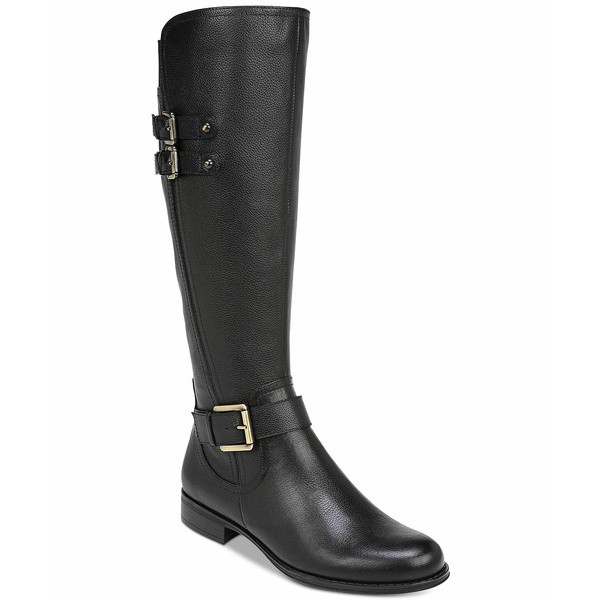 ナチュライザー レディース ブーツ＆レインブーツ シューズ Jessie High Shaft Boots Black Leather