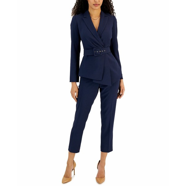 タハリエーエスエル レディース カジュアルパンツ ボトムス Belted Pantsuit Navy