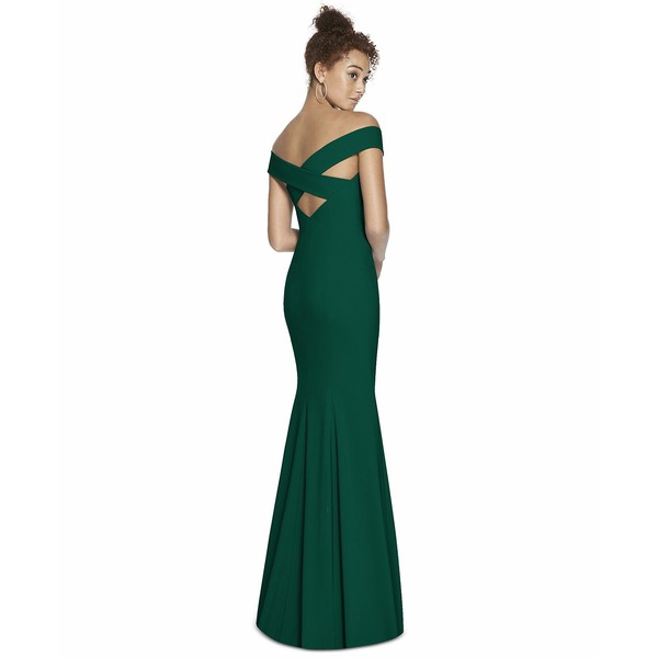 ドレッシーコレクション レディース ワンピース トップス Off-The-Shoulder Maxi Dress Hunter Green