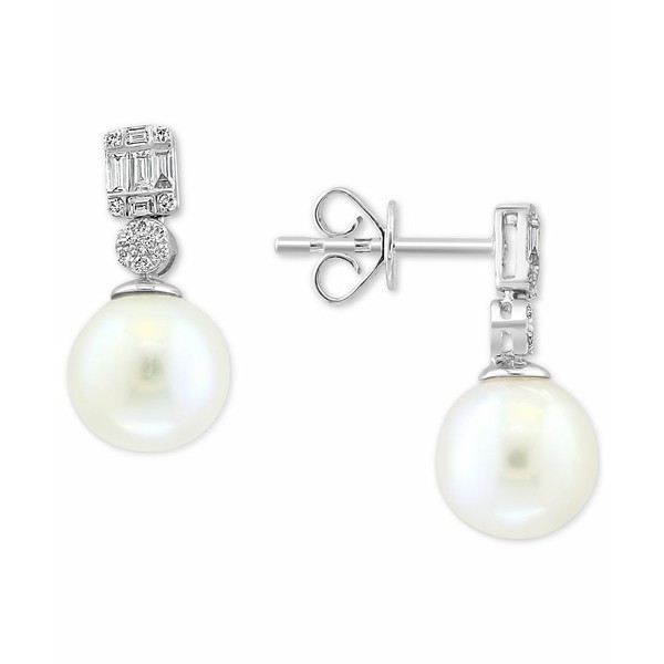 エフィー コレクション レディース ピアス＆イヤリング アクセサリー EFFY® Cultured Freshwater Pearl (9mm) & Diamond (1/5 ct. t.