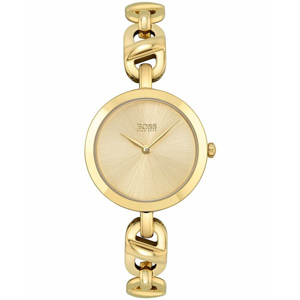 ボス レディース 腕時計 アクセサリー Women's Chain Gold-Tone Stainless Steel Bracelet Watch 28mm Gold