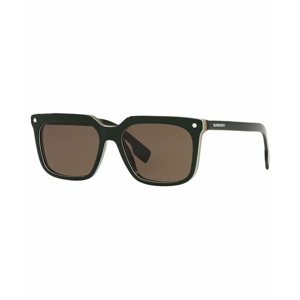 バーバリー メンズ サングラス・アイウェア アクセサリー Men's Carnaby Sunglasses, BE4337 56 GREEN/DARK BROWN