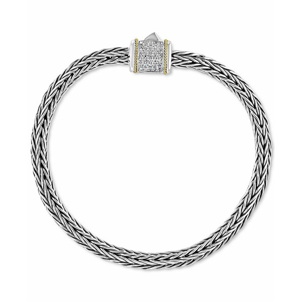 エフィー コレクション メンズ ブレスレット・バングル・アンクレット アクセサリー EFFY® Men's Diamond Pavé Woven Bracele